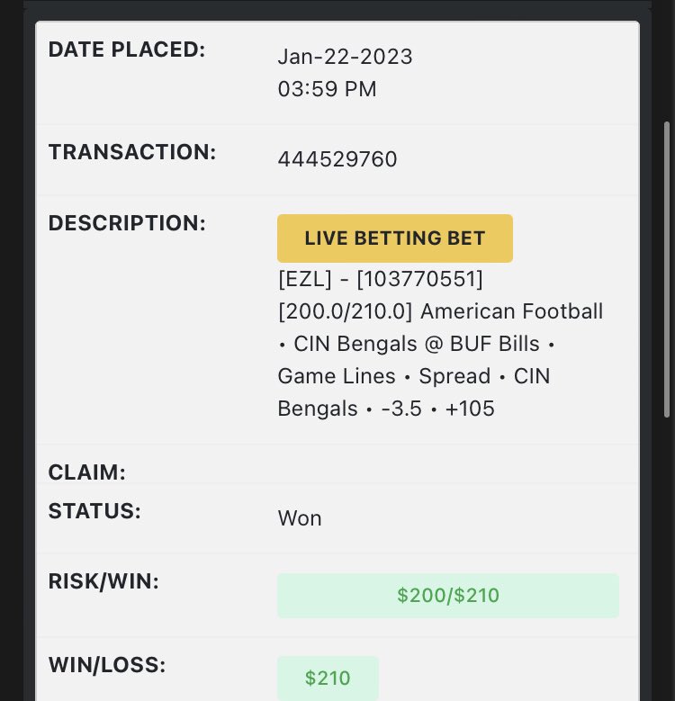 bankedoffniko's tweet photo. $700 day. #BengalsvsBills #GamblingTwiitter https://t.co/00DwD3csOS
