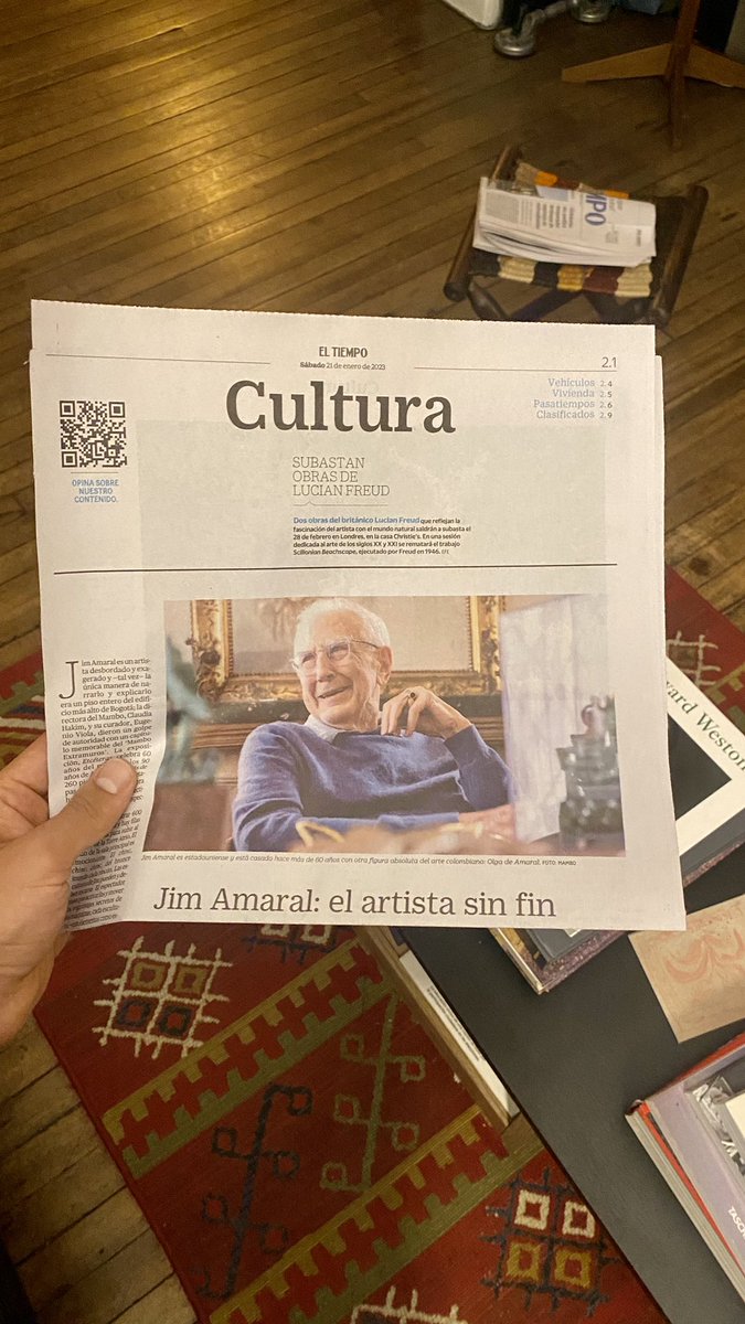 goriodiazdg's tweet photo. Por primera vez una de mis fotografías salió en la edición impresa de El Tiempo. Un verdadero privilegio retratar a Jim Amaral. Siguiendo los pasos de mi tío Hernán, quien alguna vez también lo retrató. Recorriendo el laberinto. https://t.co/iW75Tmpw6B