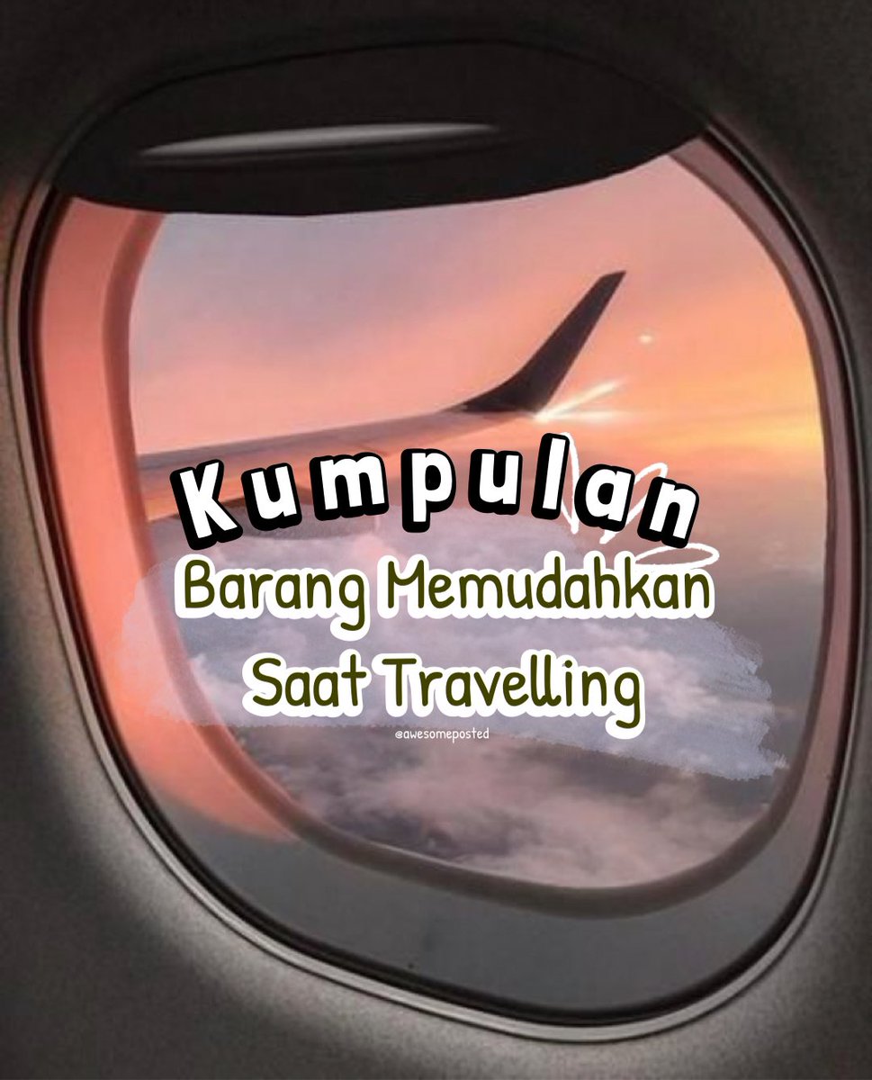 janezebaa's tweet photo. Barang mempermudah travelling anti ribet

— a thread https://t.co/7pCPn0BH6q