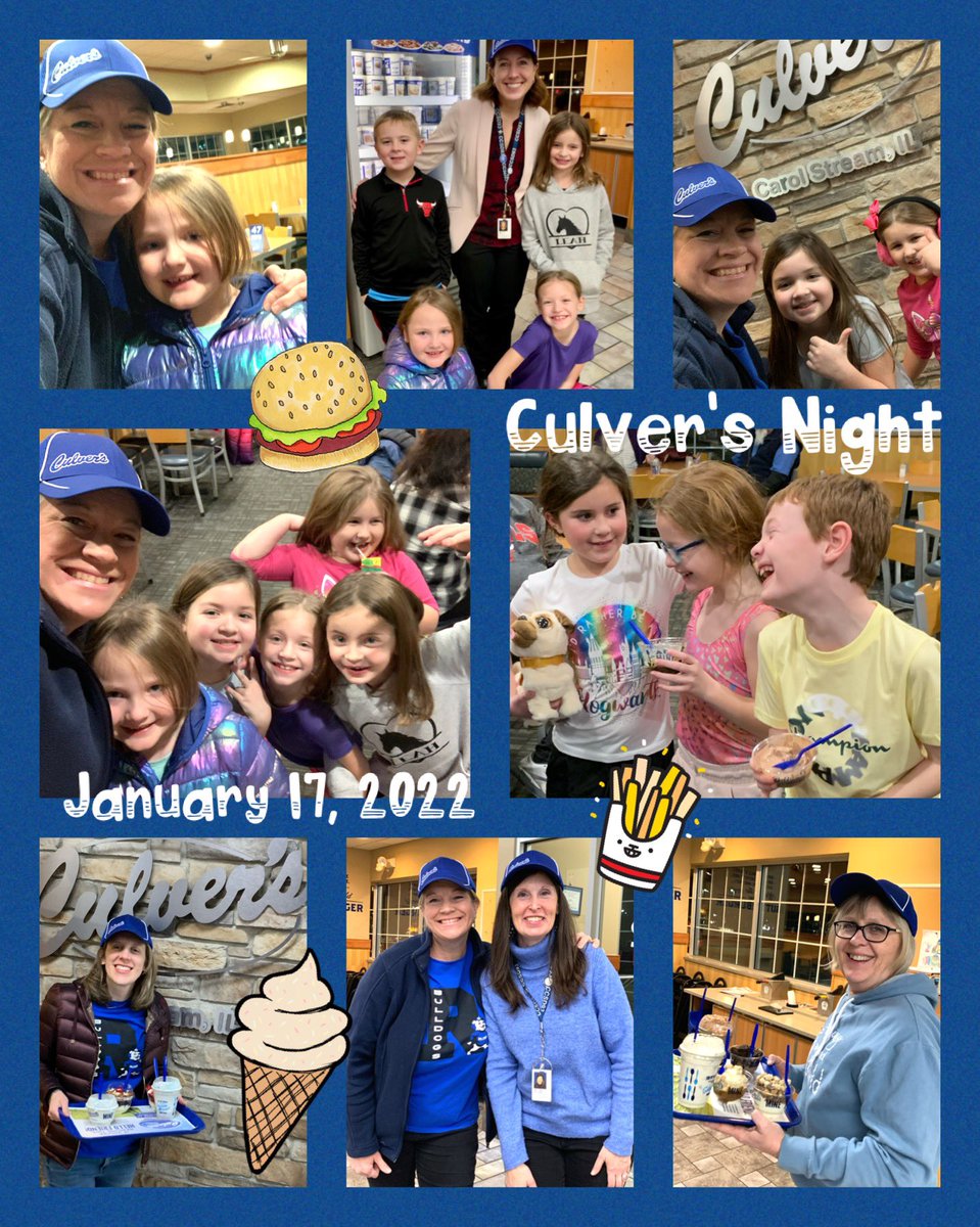 MusicWithMissL's tweet photo. Culver’s Night was fun! The kids always get so excited to see their teachers, principal, secretaries, and of course their friends in a different environment than school! Thank you, PTA! @rds_pta @CCSD93 #culvers #buildingrelationships #culversnight https://t.co/sjGfHJlZW9