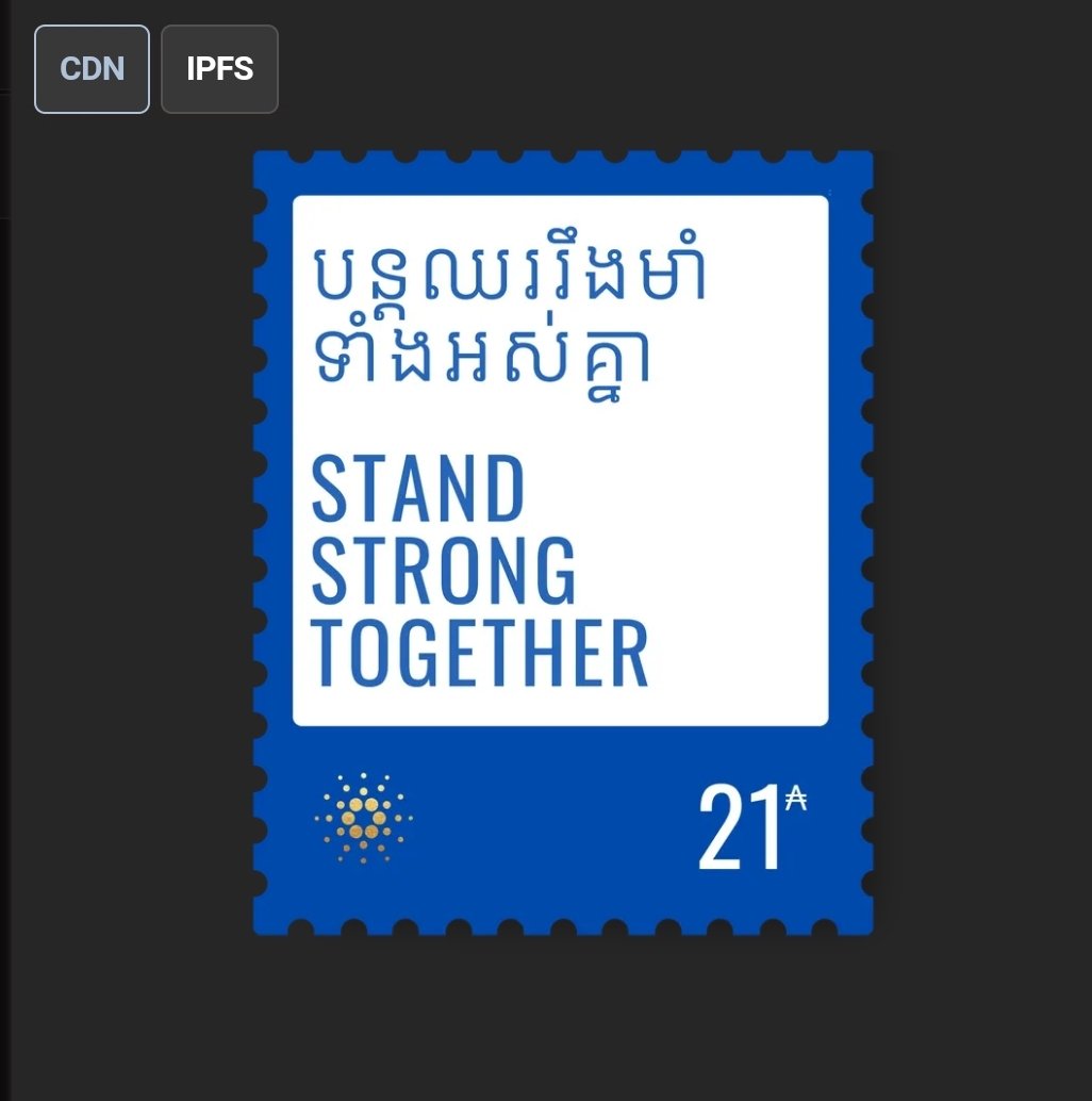 🎁 CNFT GIVEAWAY 🎁

🏆a NFT : 
Stand Strong Together 
Stamp - Unused [056]

🏆to participate

1️⃣ ❤️ &amp; RT
2️⃣Follow <a href="/TheTrepanneds/">DaddyTrepanneds 🇨🇵 CNFT promoter & Giveaways</a> &amp; <a href="/stamp_library/">Stamp Library</a>
3️⃣Tag 3 friends

⌛72H
#NFTGiveaways #NFTCollection #NFTCommuntiy 
#CNFT #CNFTGiveaway