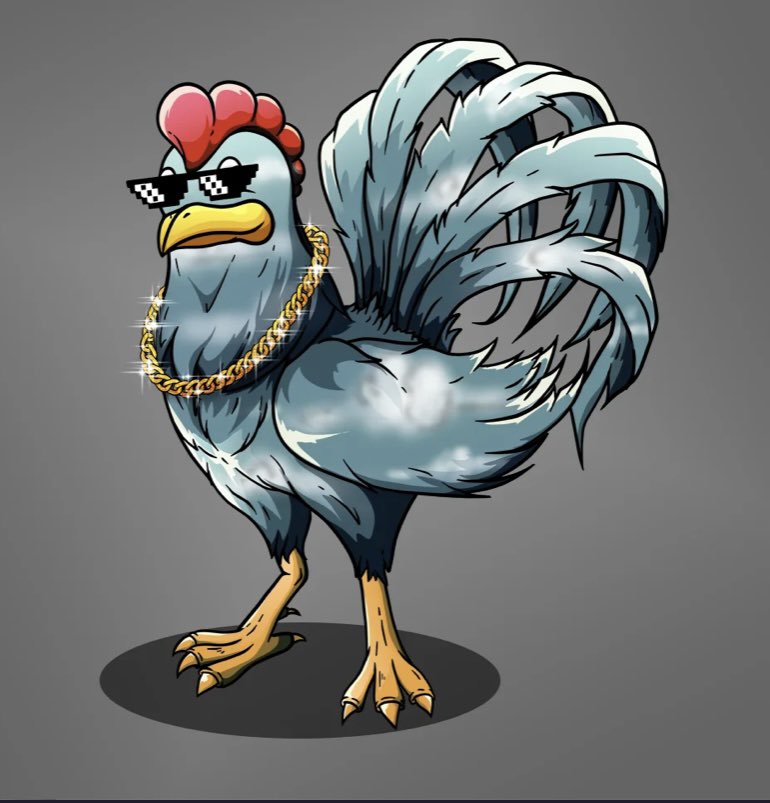 Thanks for this Beautiful Hen.. 🐓🐓🎉😁💚👋😁 <a href="/RoosterCartel/">Rooster Cartel</a> @MigosWorld_hbar @Mauii_HBM <a href="/HbarHalo/">Halo 🫧</a> .. I Love her!! #Hbar #RoosterCartel