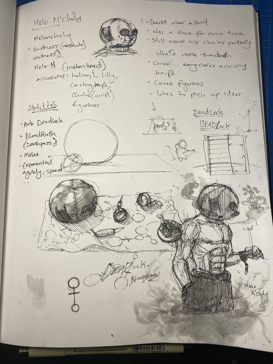 Melo character sheet, some info missing 