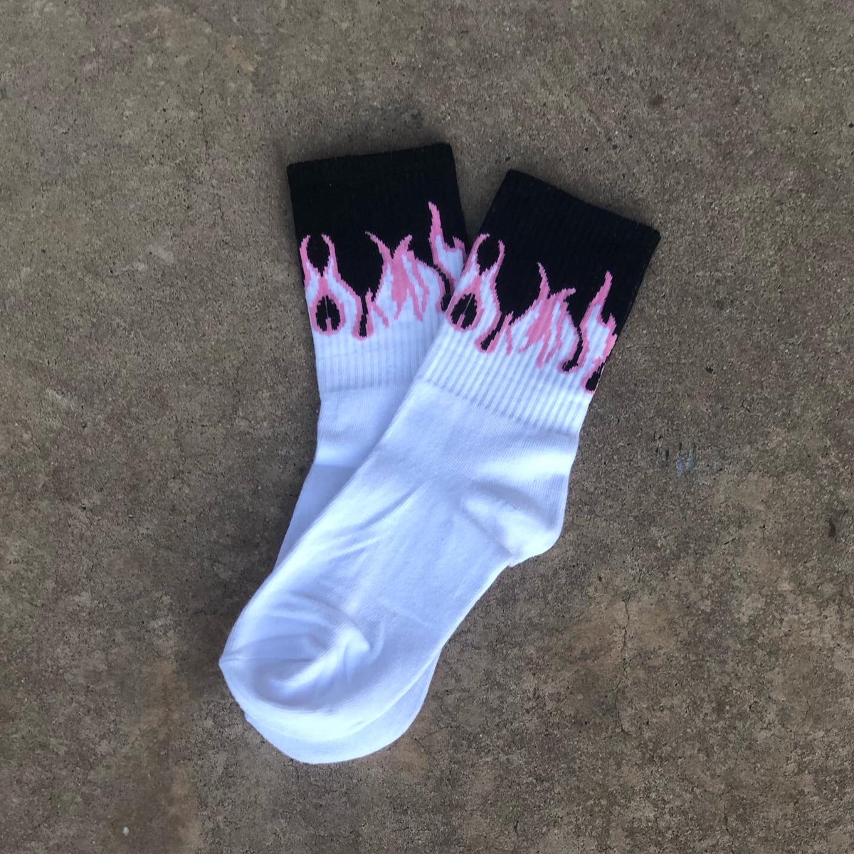 Diceresources's tweet image. Dice Flame socks - Pair 
60% polyester / 40% cotton
 • one size fits all
