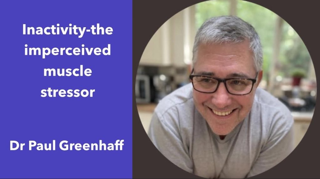 inside_exercise's tweet photo. New pod online

Very nice chat about the impact of inactivity on muscle.

@PGreenhaff highlighted that limb immobilization and bed rest (inactivity models) rapidly reduce insulin-mediated glucose disposal, which is sustained. 

Very interesting. Thanks Paul. Next tweet has links. https://t.co/jhQ7TCHlJR