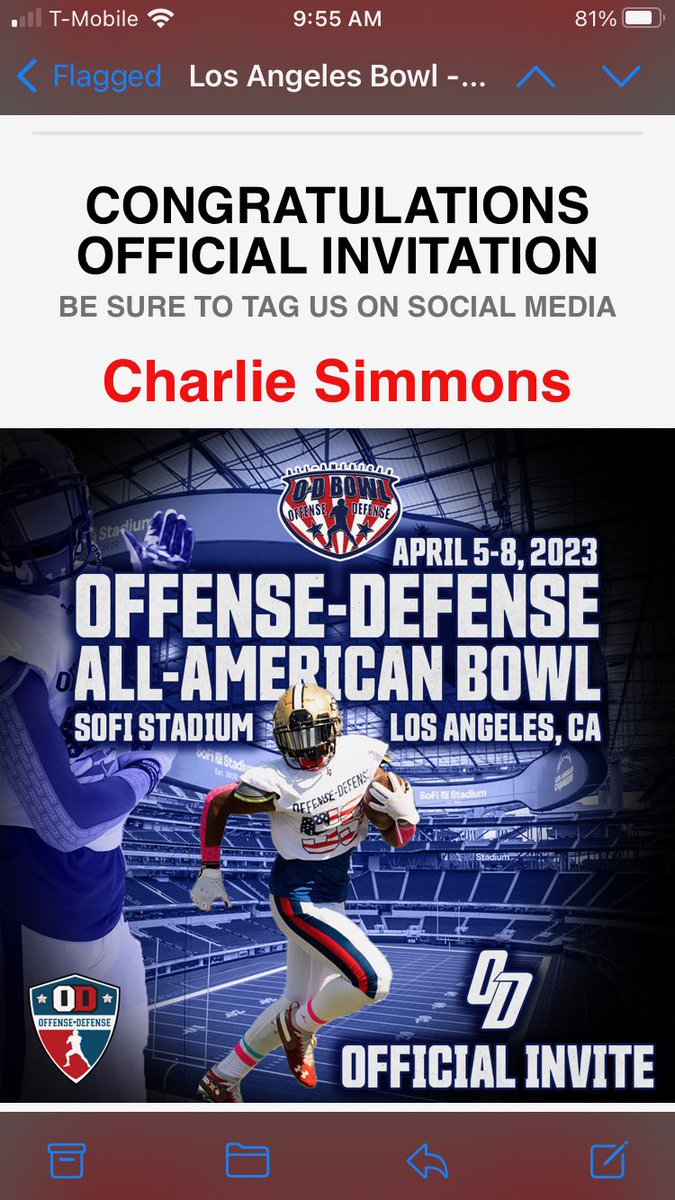 Thank you for the invite, <a href="/ODAABowl/">Offense-Defense Bowl</a>.