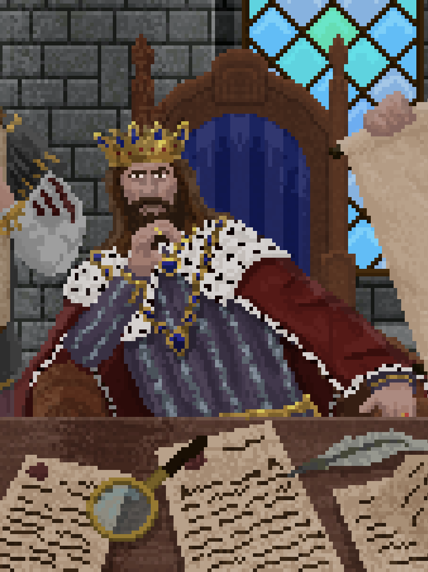 MRDRVRS's tweet photo. A message from King Lucan:

Suspects, the guessing portal is now open 
https://t.co/fREdxqhF5r

Help us identify the murderer, by adding your suspect to your twitter PFP and🩸to your name. 

Each day I will announce if any of the guilty have been caught. 

Who killed Queen Ava? https://t.co/kZB4PWq2N3