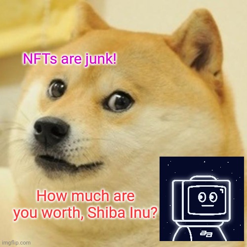 Azurik's tweet photo. Pot, meet kettle. #nft #shiba #crypto #meme https://t.co/w1keQ2FR0d