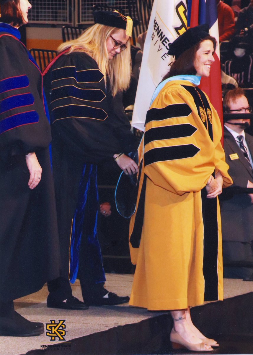 Technically, I have been Dr. Kate Burton since October 19, 2022, but now that my photos have arrived (and the dining room table isn't covered with academic papers), it feels more real...