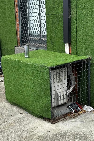 A more colourful case of condenser mistreatment. The tech was called out because the unit was continuously tripping on HP.

Thanks to Ken for the #MondayMuckUp