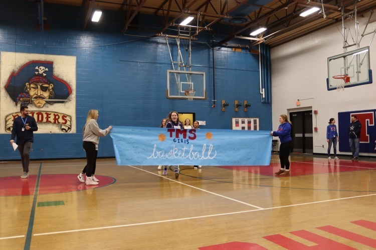 RaidersTMS's tweet photo. Friday was our winter pep rally and awards assembly! 

First up, we recognized our first place girls basketball teams! They are working hard and playing everywhere! Go see them in action!

More assembly updates to come in the next few days! 

#WeRRRaiders #tmshoops https://t.co/2Vg3Ph2ahA