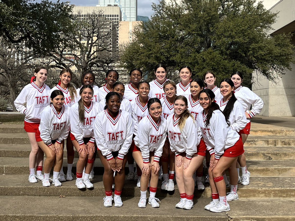 GoTaftCheer's tweet photo. Words can not express how proud I am of my cheer babies!! Even though we had a rough Day 1; that bounce back on Day 2 was EVERYTHING!! From last place to 11th in the country in one of the toughest divisions, says it’s all!! It’s a great day to be a RAIDER!! ❤️🤍❤️@NISDTaft https://t.co/5L7dZwP5L1