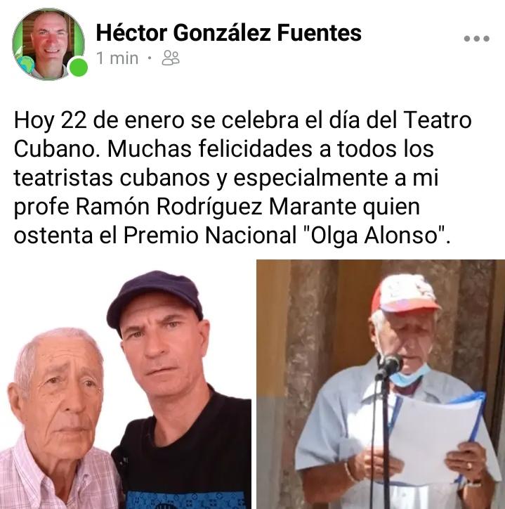 Muchas felicidades a todos los teatristas cubanos