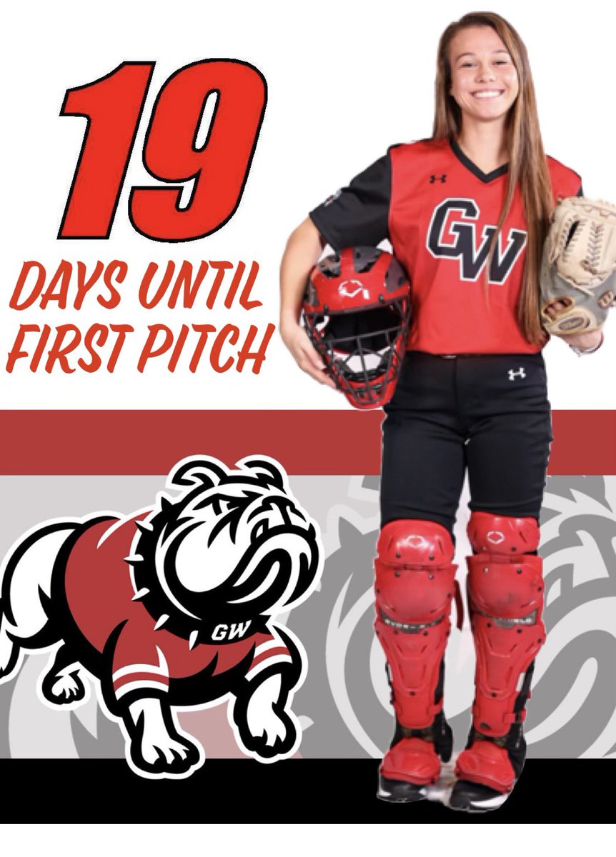 The countdown continues…19 days!! <a href="/GWUSoftball/">Gardner-Webb Softball</a>