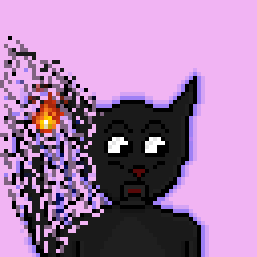 I was pleased to find this pixel loop cat in my wallet this morning.  Thank you <a href="/lazyloopcat/">Loop Cats</a>!