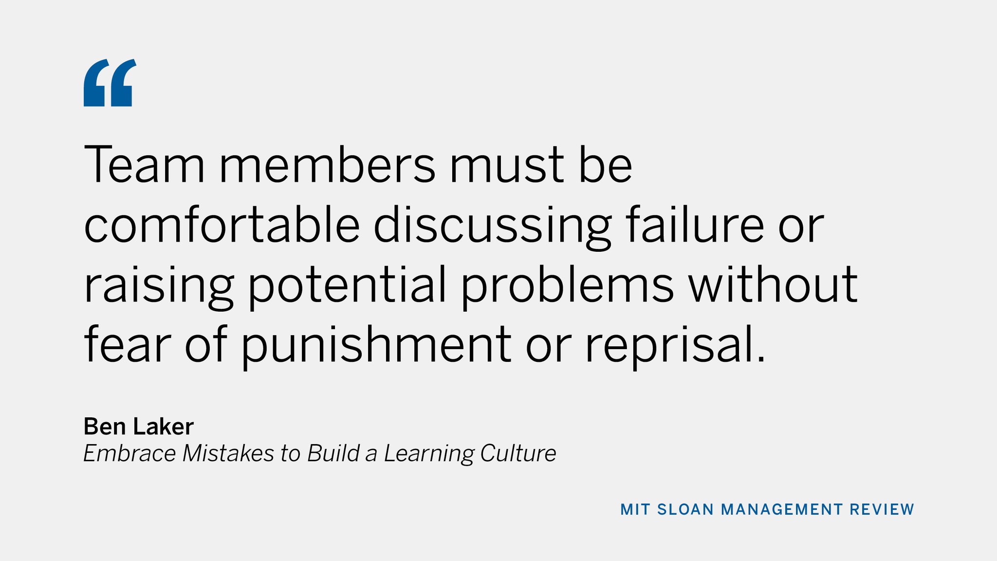 Embrace Mistakes to Build a Learning Culture