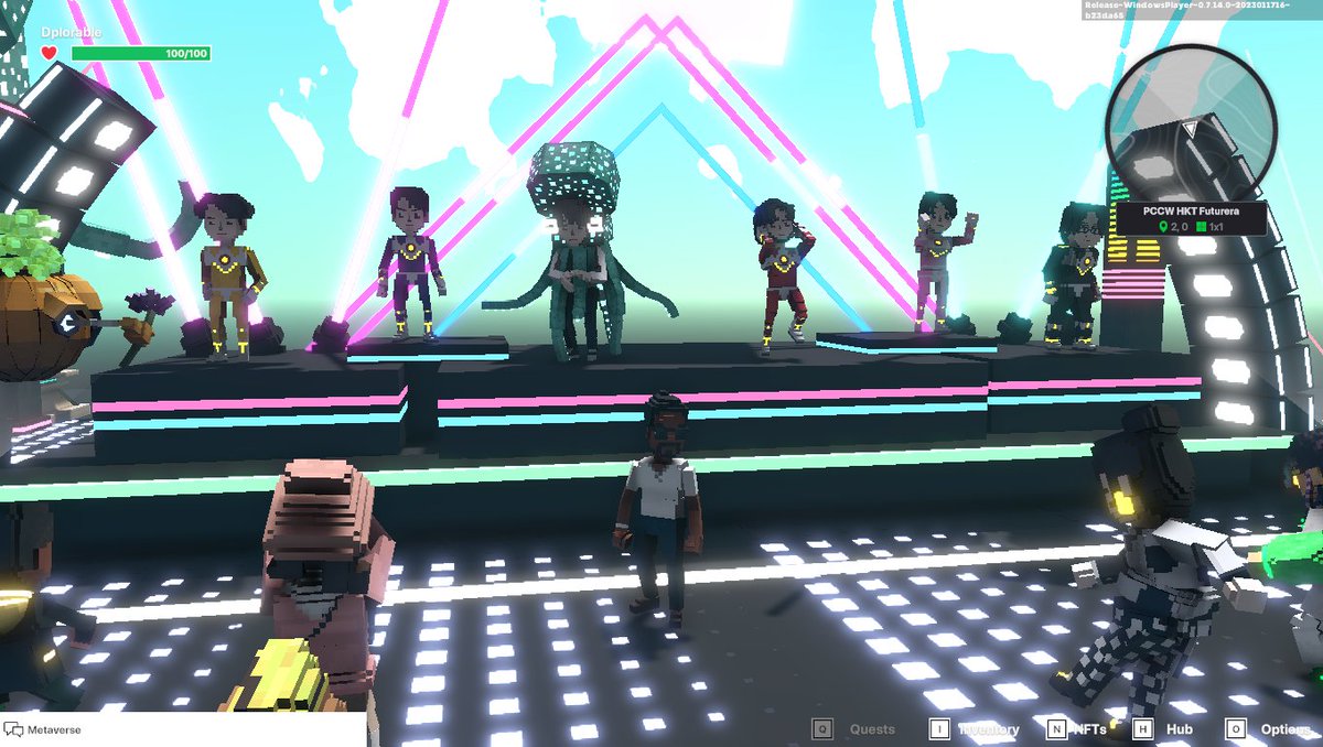 Dpl0rable's tweet photo. @TheSandboxGame I found the Star Team in PCCW HKT Futurera! 🎮 #LunarNewYearTSB https://t.co/hCGvOVotvw
