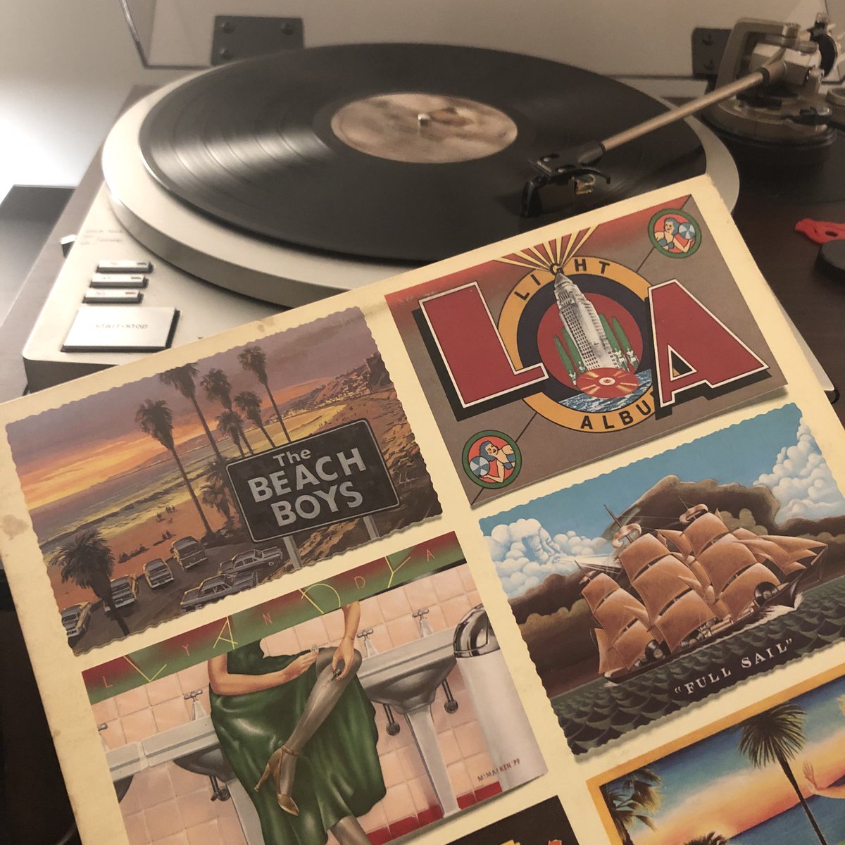 DJRobbWalker's tweet photo. This happened at tonight’s record party. I played “Love Surrounds Me”, “Angel Come Home”, and “Baby Blue” 3 times. Beautiful songs. Dennis Wilson’s voice is warm. Full of love and pain. I had to play “Pacific Ocean Blue” all the way through. #DennisWilson #OnTheTurntable https://t.co/MQXL7M0GeE