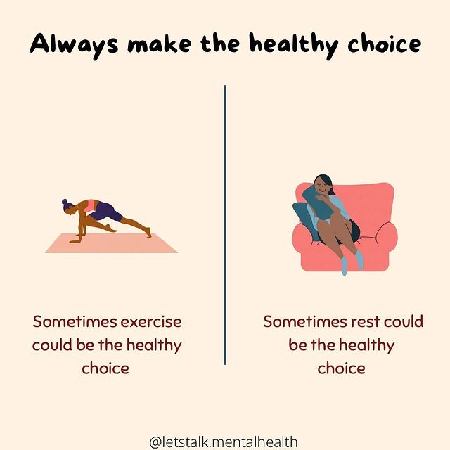 A healthier you begins with making healthy choices!

#MentalHealthAwareness #anxiety #Choices #MondayMotivation #mondaythoughts #healthylifestyle