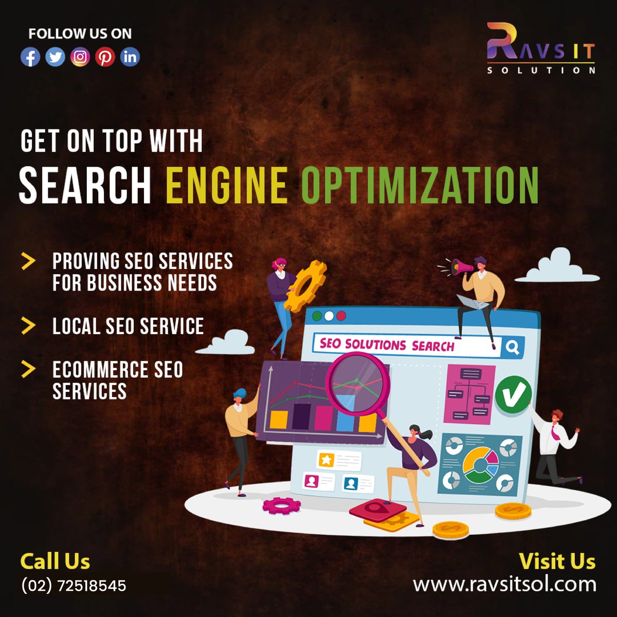 ravsitsolution's tweet photo. Why Search Engine Optimization Is Necessary for Your Website.
Increasing traffic SEO optimization is essential for branding.
Contact us now!
๐ (02) 72518545
Visit- https://t.co/3ccbHcu5az
info@ravsitsol.com
#RavsITsolution #seo #seoservicesagency #seocompanysustralia https://t.co/kkgilVGTZG