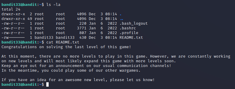 wiiz4rdCTF's tweet photo. I remember how two years ago I tried OverTheWire for the first time and couldn't even connect. Today I completed it in a couple of evenings.. Got bandit23. #Linux #Bash https://t.co/94sxYXx1Qc