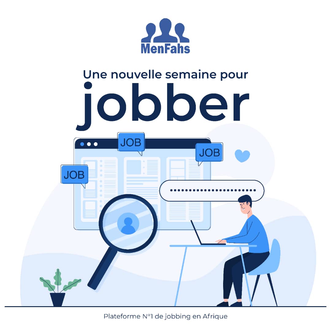 MenFahs's tweet photo. Hello World. 
Une nouvelle semaine pour jobber commence aujourd'hui. 
Rendez-vous sur https://t.co/zg8VjADcXS pour plus d'informations et d'opportunités sur le Jobbing au Cameroun. 
#menfahs #jobbing #newweek https://t.co/YYZtnx5ErO