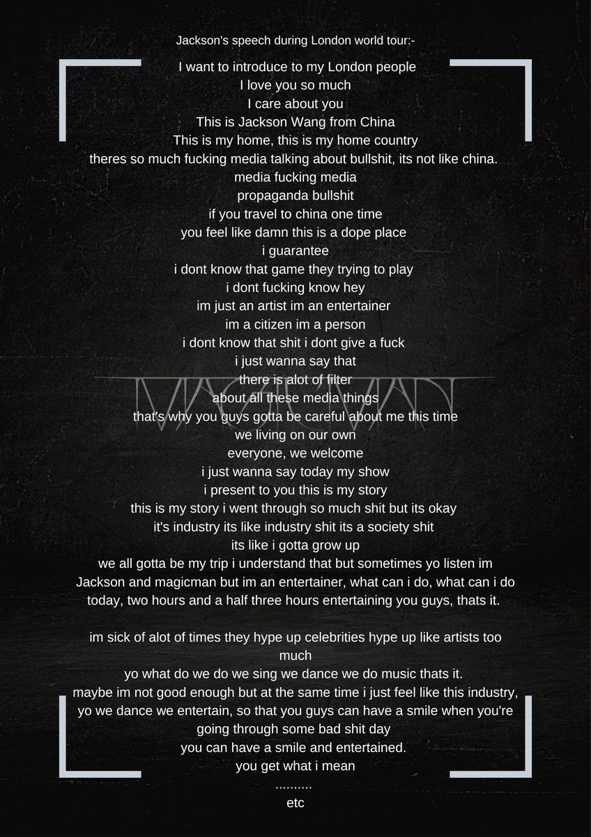 What the misinformation is. He said NOTHING about what OLI LONDON is saying. I hope Jackson sues the shiz out of him!