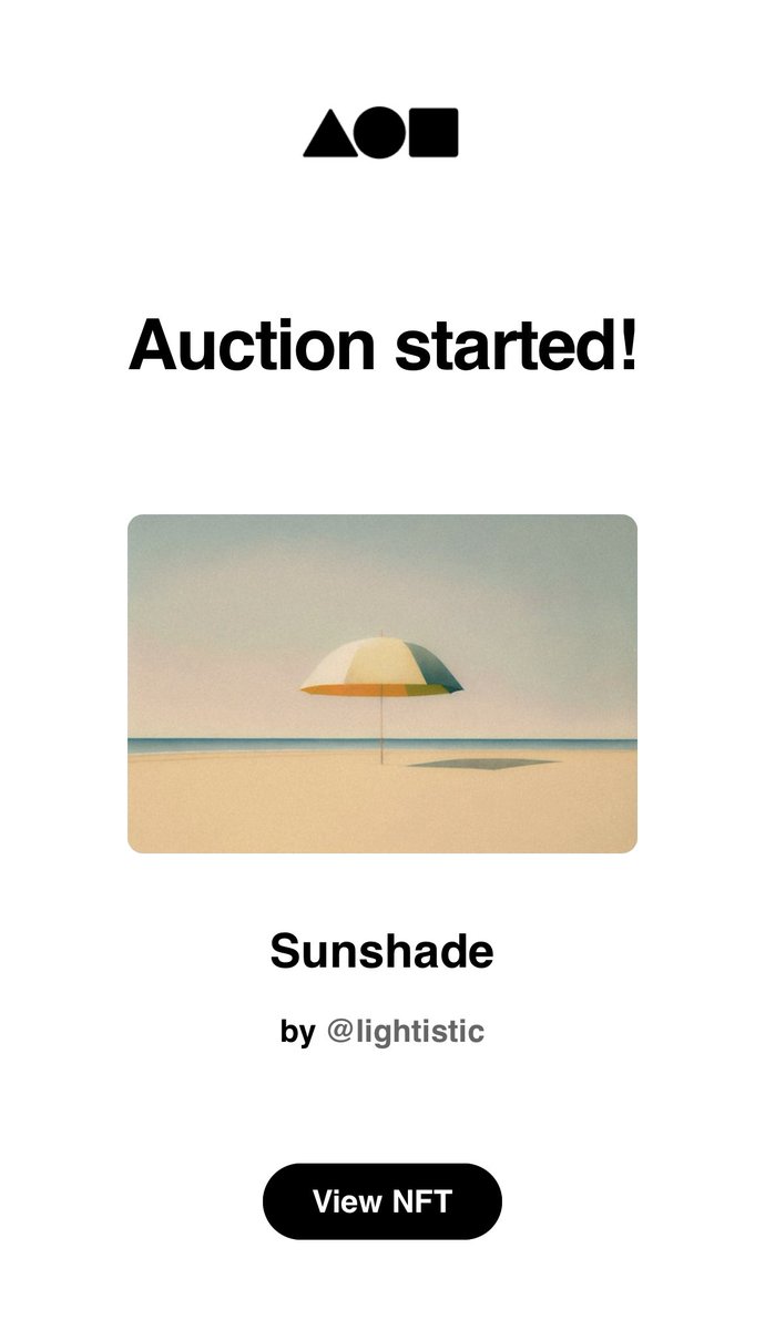 lightistic's tweet photo. GM GM! 🤩

@ChaseBurnett started the auction on 'Sunshade'! So happy you connect with my work friend!❤️🙏🏻

bid at 0.25 ETH

Link in the thread 🧵👇🏻 https://t.co/Z8lerzDmsb