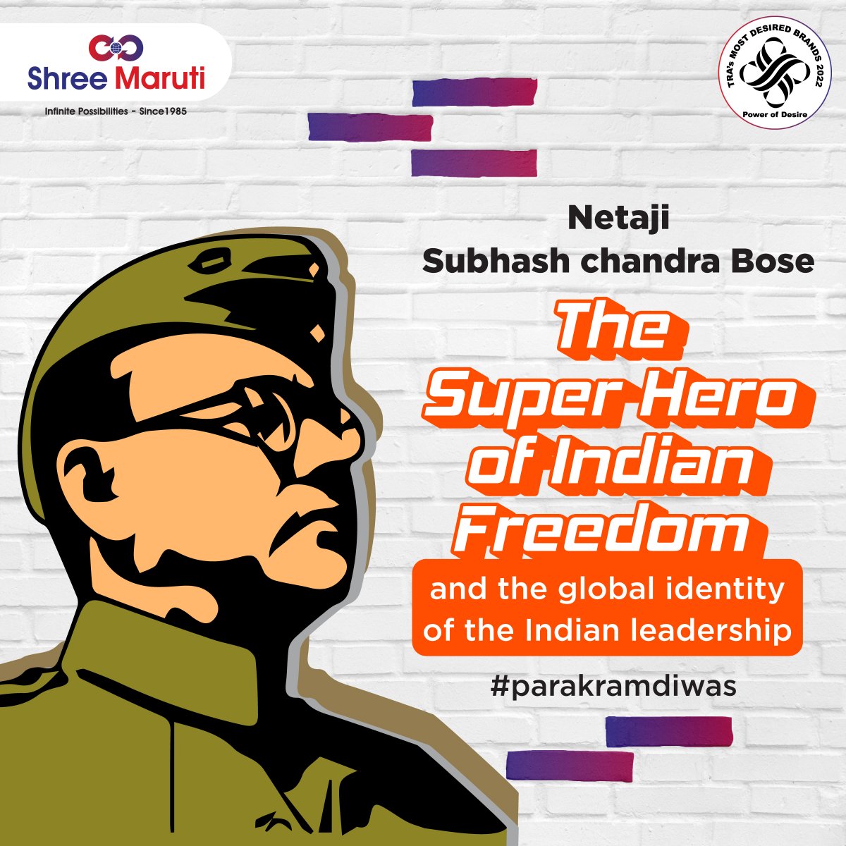 ShreeMaruti_Ind's tweet photo. We bow to the spirit and principles of Netaji Subhas Chandra Bose.
#parakramdiwas #netaji #netajisubhaschandrabose
.
.
.
.
.
#freedomfighter #Netaji #SubhasBose #AzadHindFauz #parakramdiwas2023 #kartavyapath #shreemaruti #indiandelivery #indianbusiness #supplychain #cargo https://t.co/FXbq7VY3Re