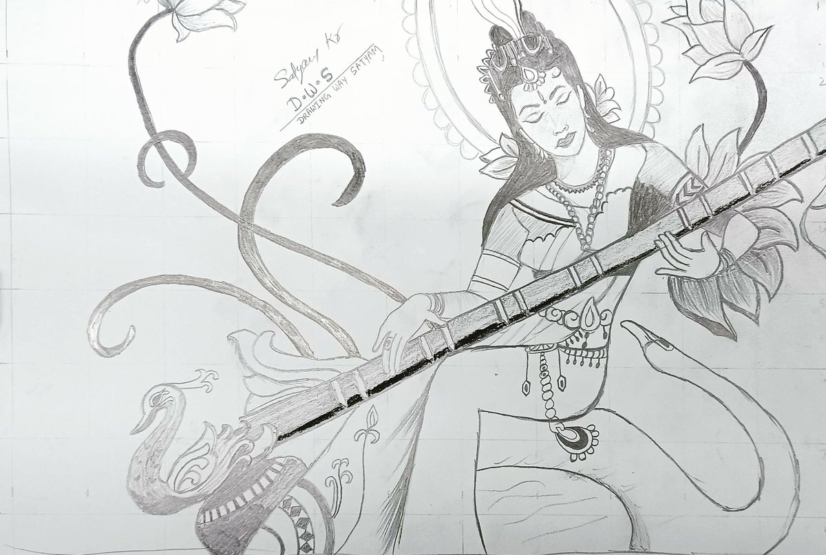 satyamp9211's tweet photo. सरस्वती माँ का चित्र बनाये | how to draw sarswati maa easyli outline method#art #artist #artistic #sketching #sketches #sketch #pencilsketching #pencilsketches #pencilsketch #drawing #drawings #doodle #doodles #paint #painting #paintings #facebookart #facebookartist #facebook https://t.co/UVhQaDxrod