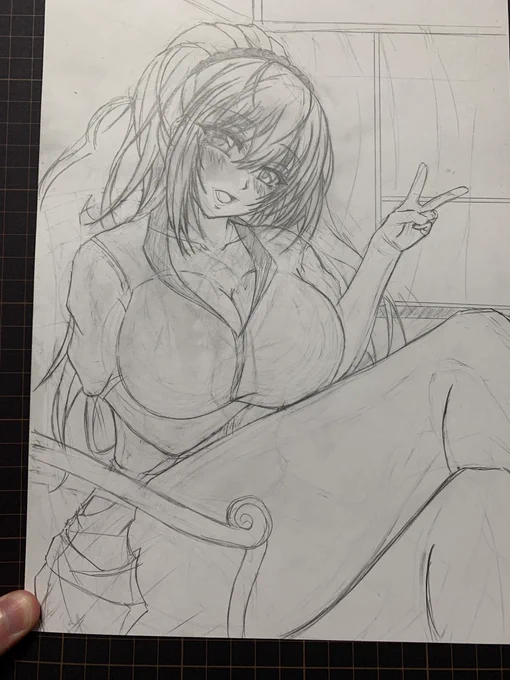 トレース、パクリ絵とかどっからどこまでで判断するのか難し、くないですか?
お尻から座ってての横から構図だと大体こうなるし
あとは足組んでるかとかくらいしか差がつかない気がする 
