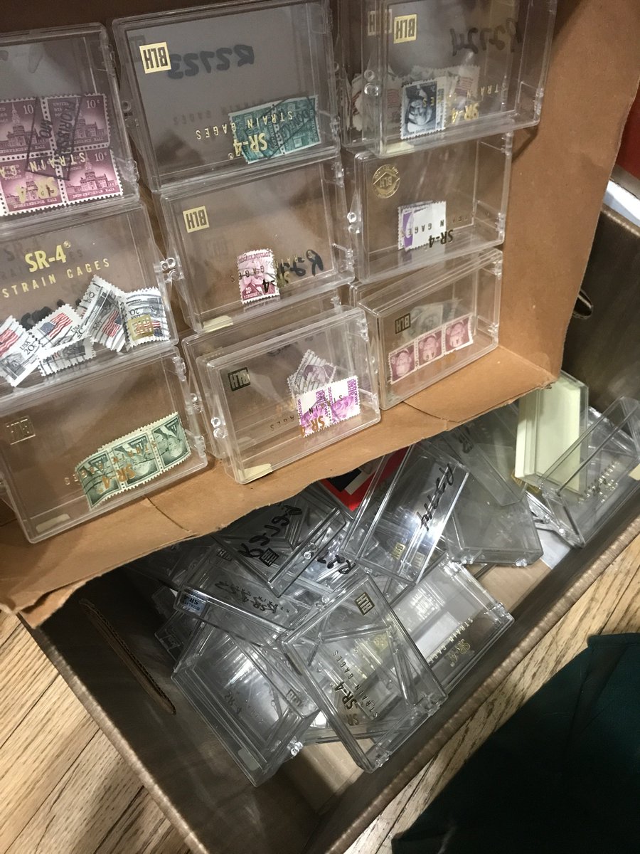 Why did people store stamps in these plastic containers?