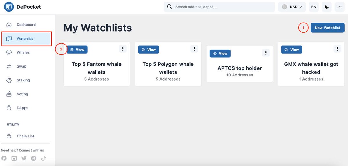 🔥Create a watchlist quickly and simply to track multiple wallets.

In this article, we will guide you on how to use this feature step by step in order to save you some time.
 
👉 Read now: s.depocket.com/watchlistguide
#Defi #DePocketapp
