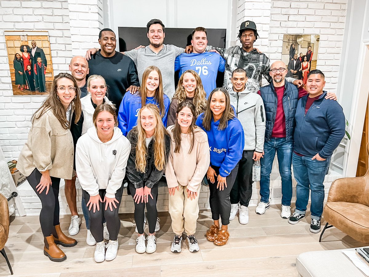 God is doing something special on this campus and we’re so blessed to be a part of it‼️ 1st Mustangs United Serve Team Meeting in the books! 6 SMU Sports represented on this team‼️🎉 #SMUFCA #SMUAIA #MUSTANGSUNITED