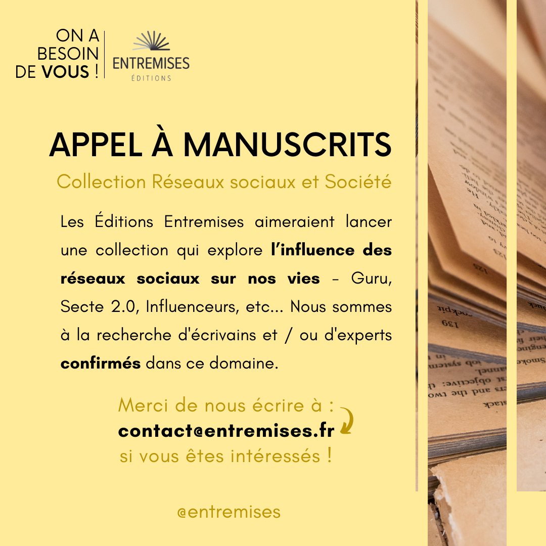 Entremises Editions (ex Uppr Editions) tweet media