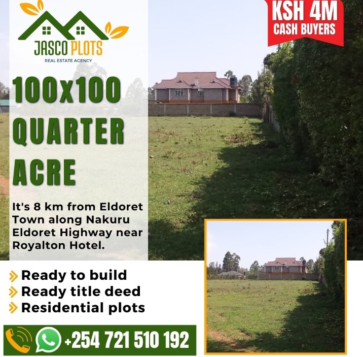 WritesSantos's tweet photo. Plots for sale in Eldoret. 400 meters from bypass. Kindly call for pin location and site visit. https://t.co/vkjKOanSIc