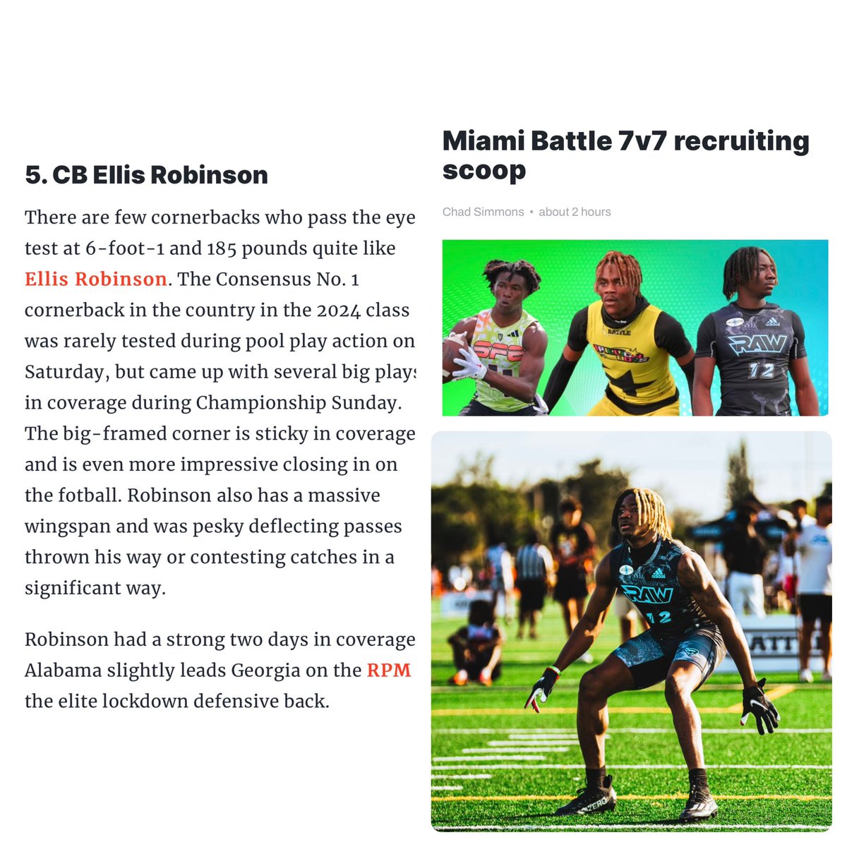 ONE OF THE TOP PERFORMERS FROM MIAMI BATTLE 7v7 THIS WEEKEND!! #RawMiami..@Coach_KJones7 @JuiceWa45 @CoachNooks @SupremeAthlete_ @breakoutathlete