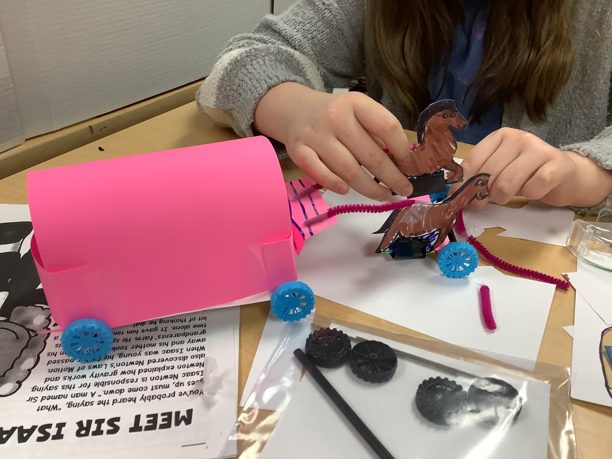 STEMatCCS's tweet photo. Fourth grade #STEM engineers each experienced the "Wheel and Axel" during a hands-on Car Challenge! After constructing the wheel/axel, each built the vehicle chassis and a unique model. One student built a wagon plus a third wheel/axel to place her horses on! #science @goodyear https://t.co/moBvuy1uMH