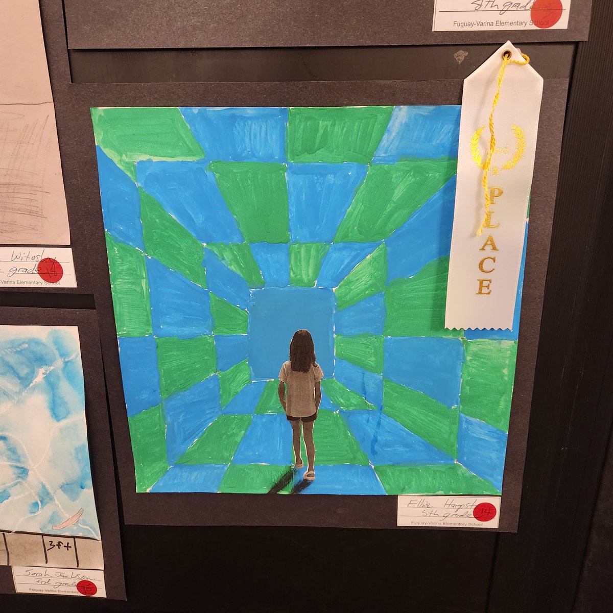 MrsGreenAIG's tweet photo. Proud of my students who celebrated their learning and work by entering it in the FVWC Art Show! Bravo! https://t.co/DTlmYLsdcm