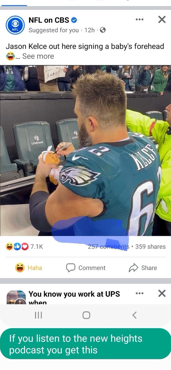 Casey_Jay_H's tweet photo. @JasonKelce @newheightshow @tkelce awesome lol https://t.co/qUWpjrPIJQ