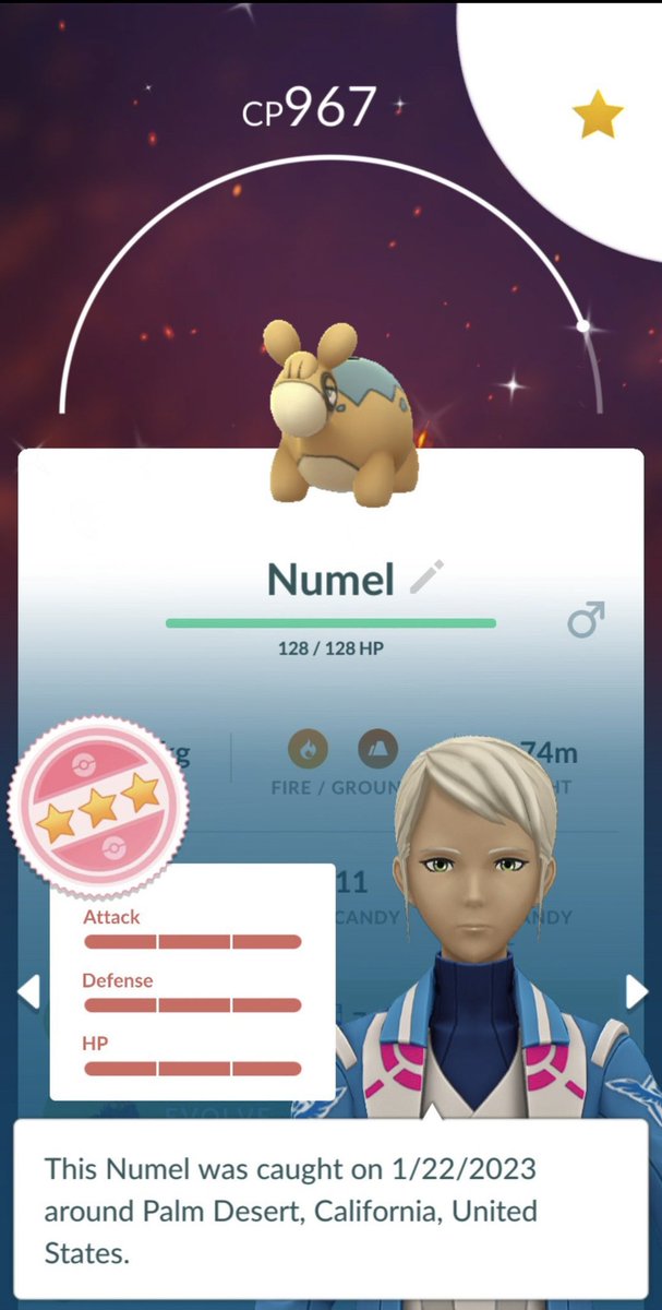 shinypok3hunt3r's tweet photo. SHUNDOOOOOOOO !!!!
✨💛✨💜✨💚✨💜✨💛✨
#shinyNUMEL💯 #2
#PokémonGo
#shinypokémon
#shinyhunters
#spoofersaretrainerstoo
#spoofer4ever
#NOT4HATERS
#super 😍😍😍
✈️✈️✈️ https://t.co/642Q72gS2Y