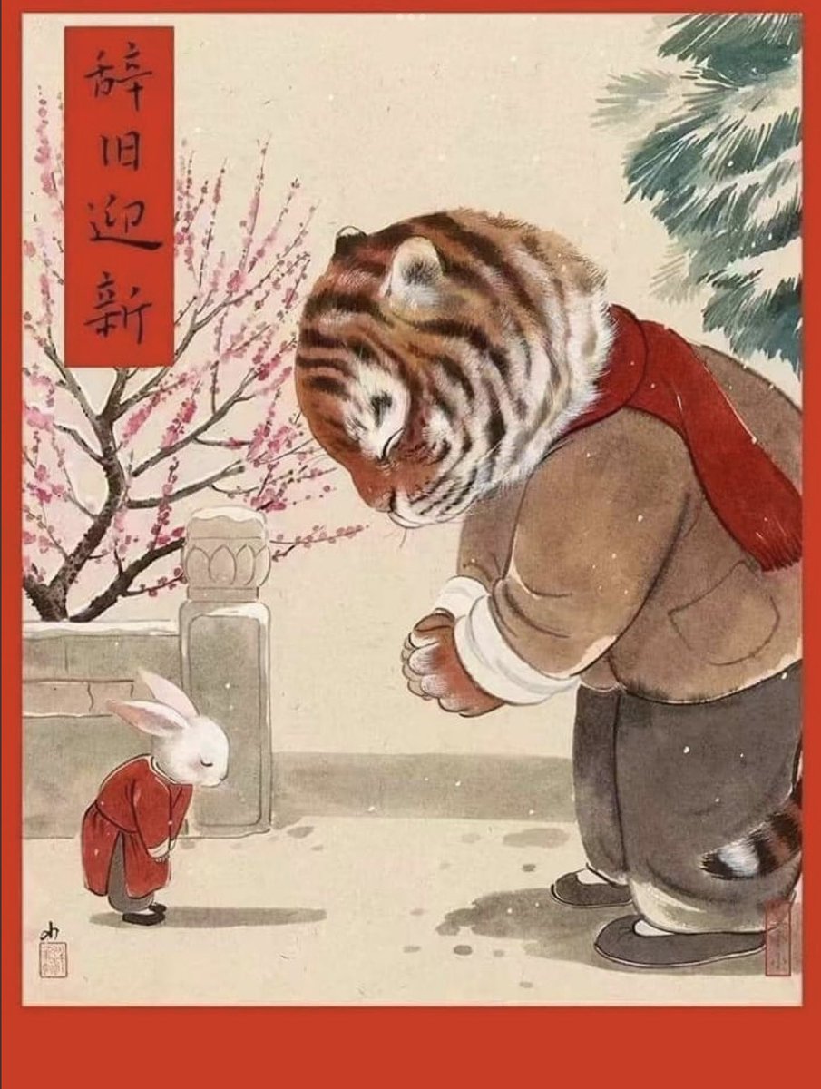 Kate_Six's tweet photo. Peaceful passage from Tiger to Rabbit.  Happy Chinese New Year. https://t.co/weDY7tyk2n