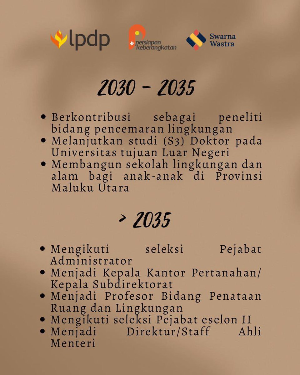 faizalldj's tweet photo. My life grand map - “Fokuslah pada tempat yang ingin anda tuju, bukan pada apa yang anda takuti.”

@LPDP_RI 
#lifegrandmap
#diriuntuknegeri
#pk197
#SwarnaWastra
#akupastimengabdi
#sdmunggulindonesiamaju https://t.co/tUhKaqzwFr