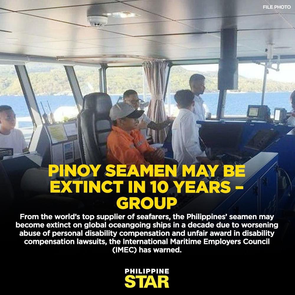 GerryCacanindin's tweet photo. International Maritime Employers Council CEO Francesco Gargiulo: “PH needs to address the problem that’s making the country notorious among maritime employers.” FYI major platform ni Leni nung kampanya is to upskill seafares to make the PH a maritime power. Ngayon ano? Nganga. https://t.co/GHBzNoG1Ks