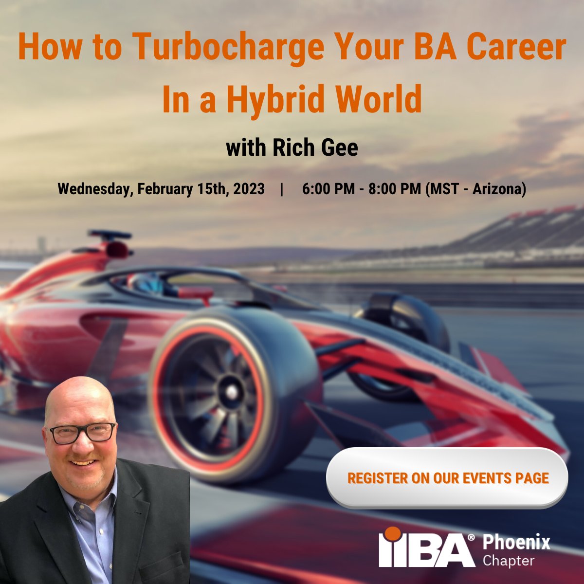 We are excited to present nationally-renowned high-performance coach Rich Gee for our February PDM! 

Register at phoenix.iiba.org

#coaching #success #businessanalyst #ba #career #careerdevelopment #hybridwork #hybrid #iiba #iibaphoenix