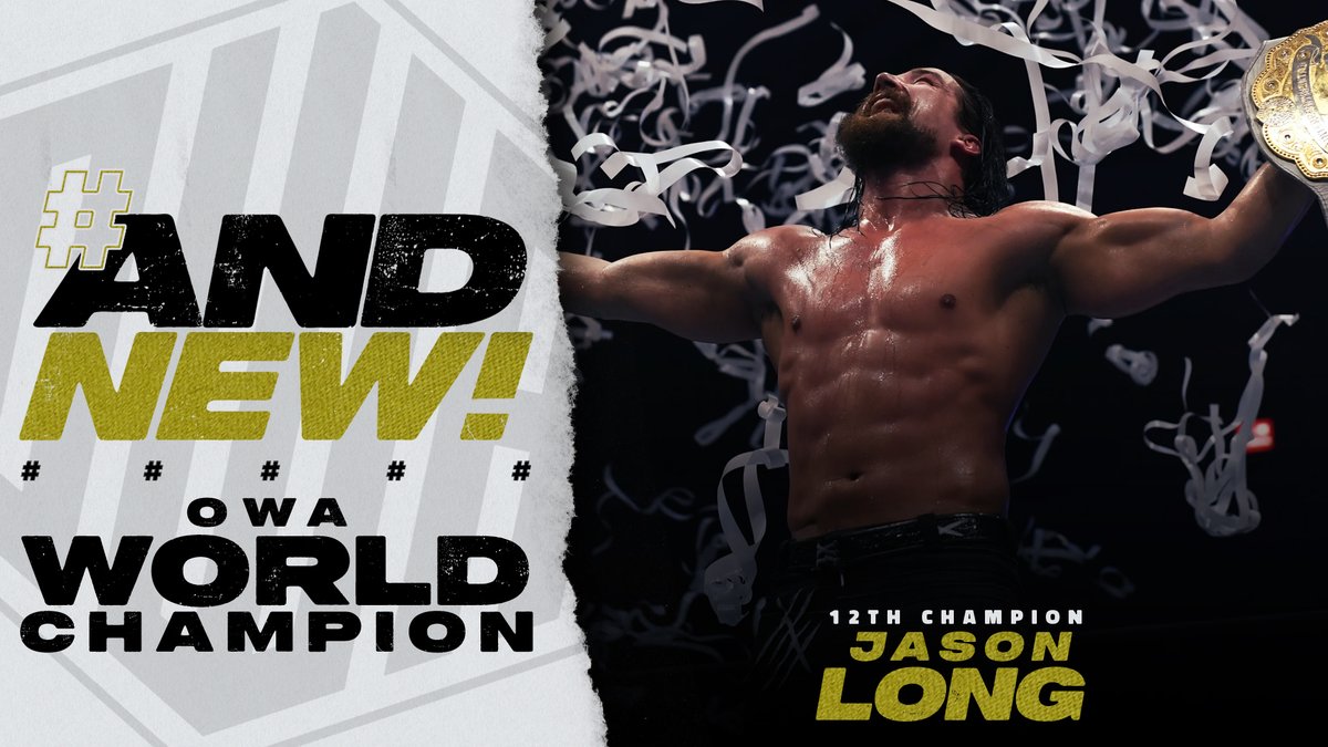 After one hell of a war and a controversial finish; #ANDNEW OWA WORLD CHAMPION! JASON LONG!