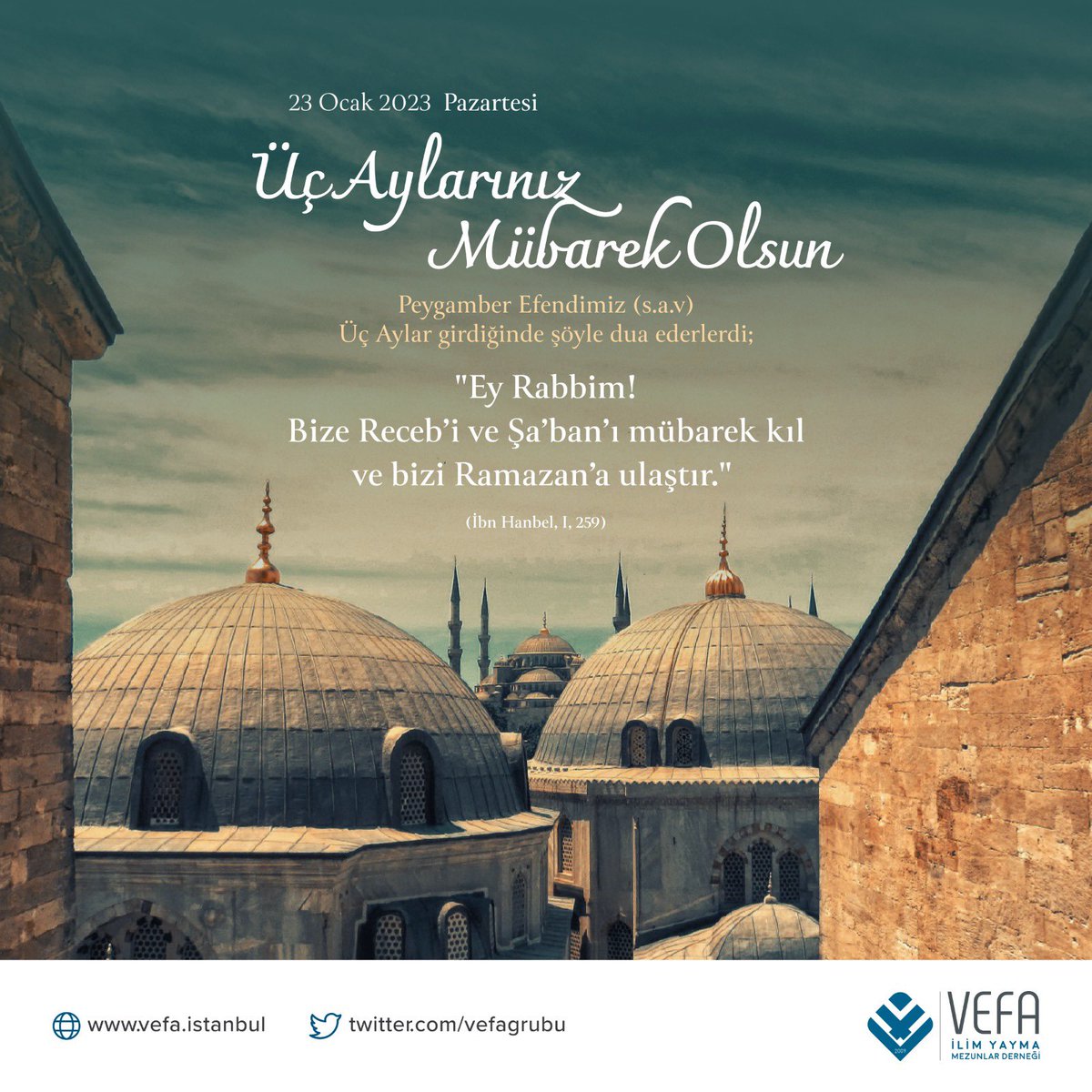 Ramazan Ayının Müjdecisi Üç Aylarımız Mübarek Olsun.