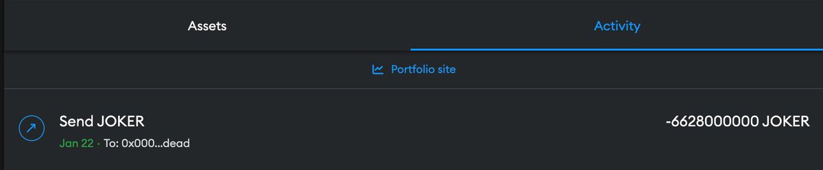 Six billion six hundred twenty-eight million are burnt, that’s included the amount from our community member’s @lmcrypto88 reward. #wearealljokers