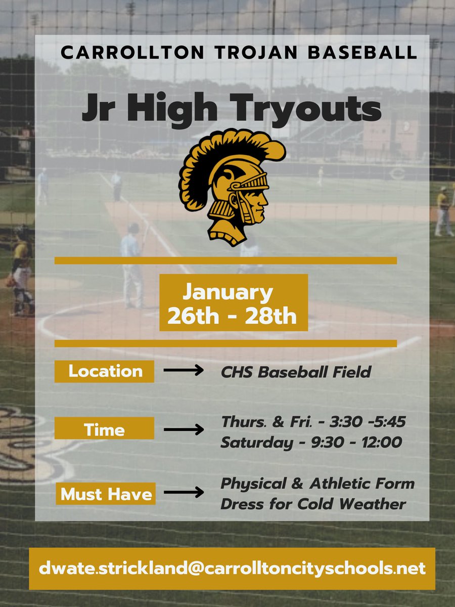 Carrollton Trojan Baseball tweet media