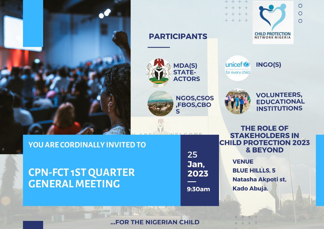 CPN_FCT's tweet photo. We are happy to host Child Protection stakeholders to our first general meeting for 2022. #children #childrights #childprotection https://t.co/CMgr2PrbE2